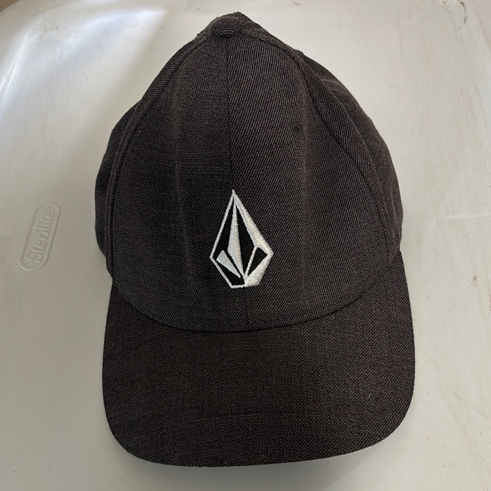 Valcom Black Cap with White Logo Sz S-M VGC